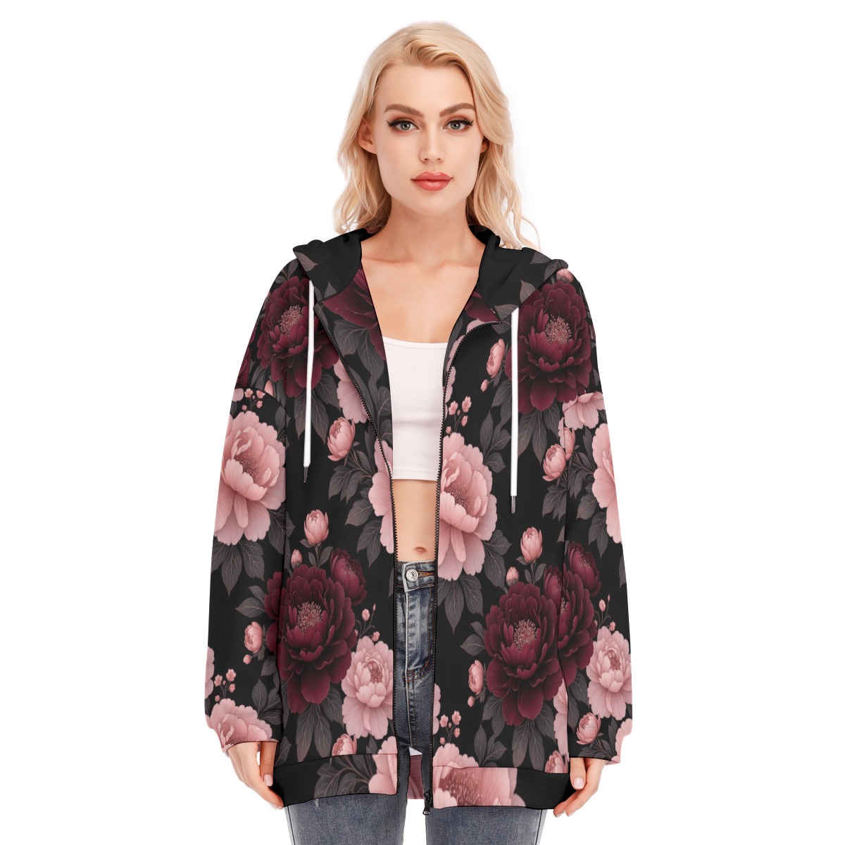 Bluza rozpinana z kapturem