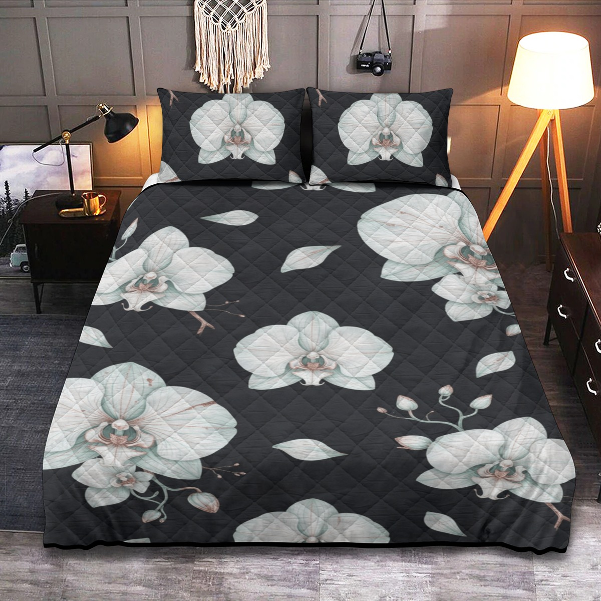 Quilt & Pillow Cases With  Edge-wrapping Strips (P9MP6)
