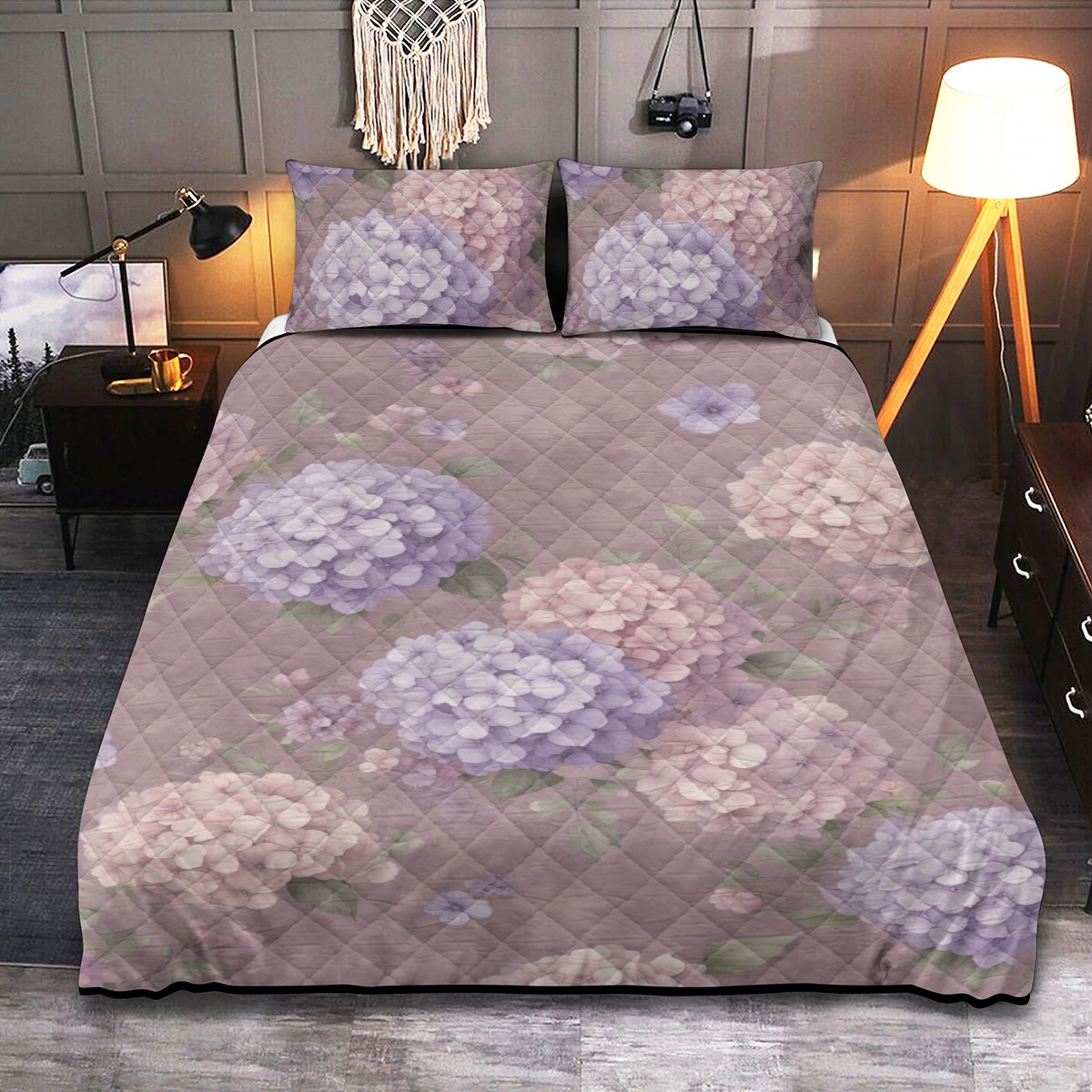 Quilt & Pillow Cases With  Edge-wrapping Strips (P9MZD)