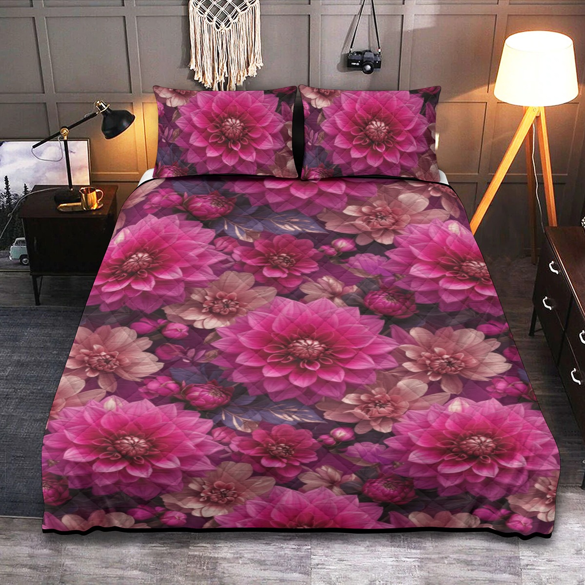 Quilt & Pillow Cases With  Edge-wrapping Strips (P9MYS)