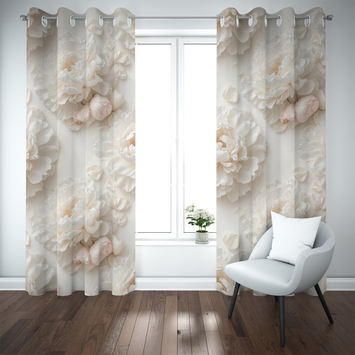 Blackout grommet curtain