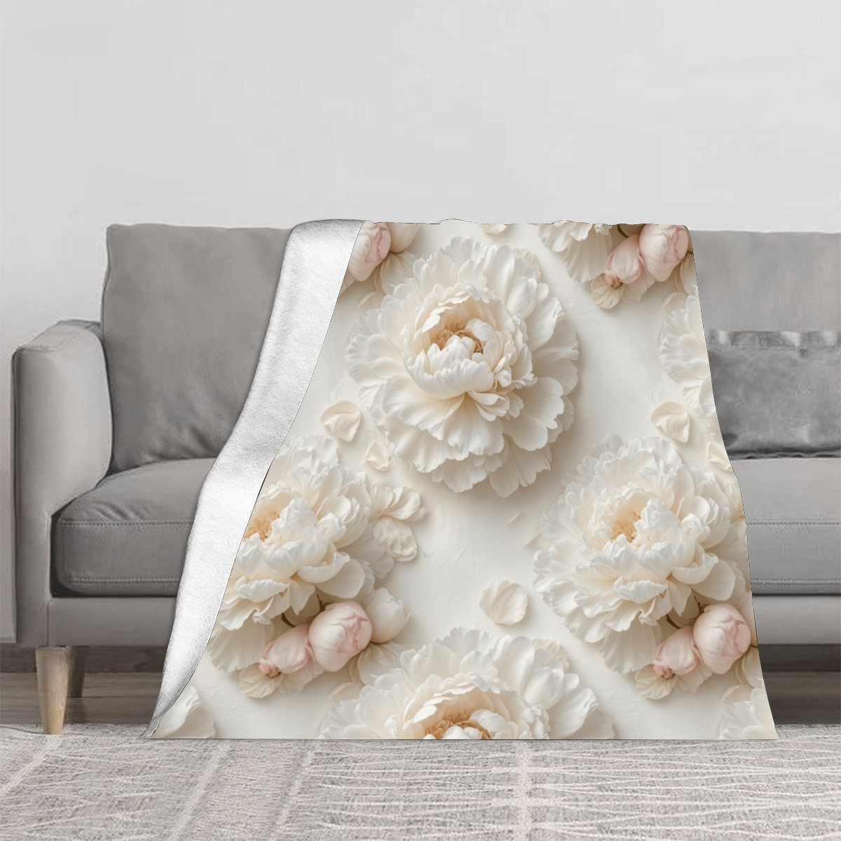 Gram Flannel Blanket - Vertical Style Printed in USA|280GSM (P9NL3)