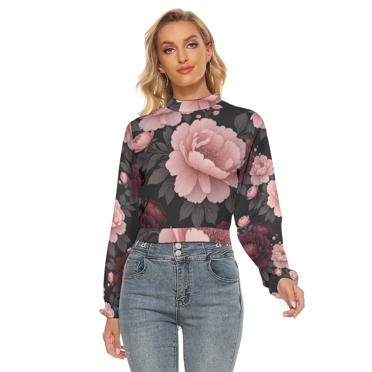 All-Over Print Women's Halter T-shirt (P9TFG)