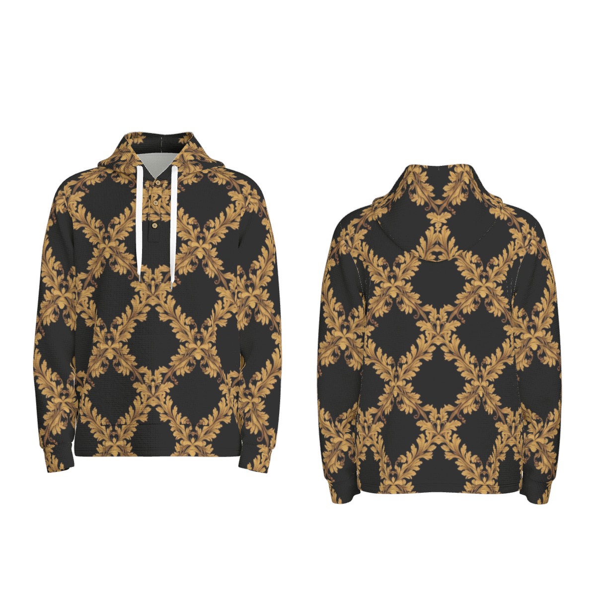 Half-button hoodie