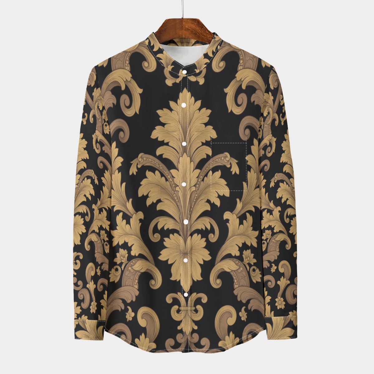 Stand collar shirt