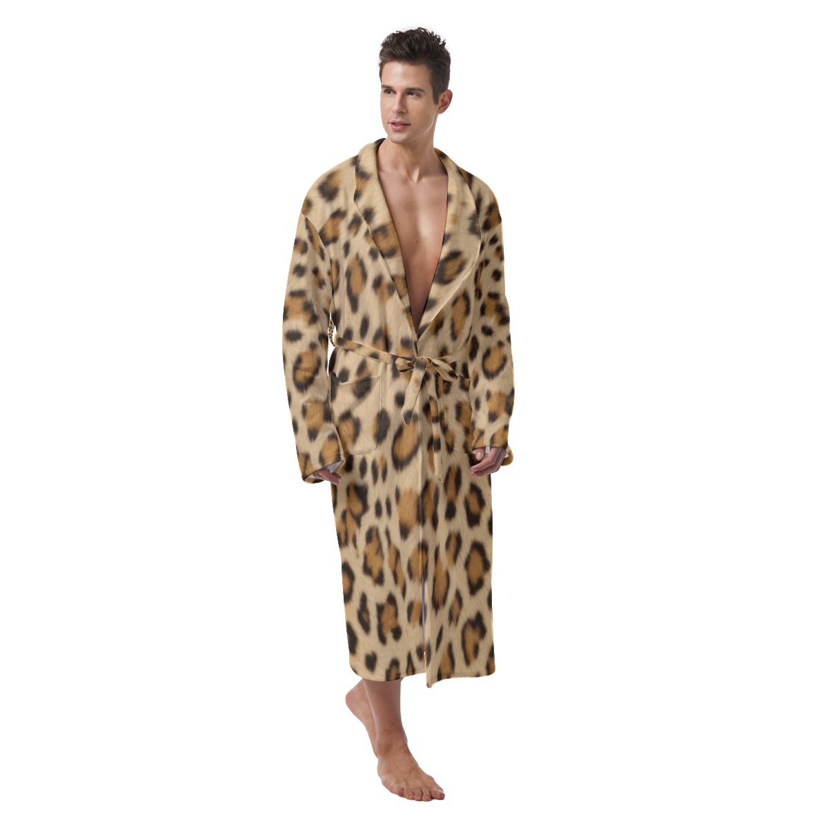 All-Over Print Men's Heavy Fleece Robe (PA7Q7)