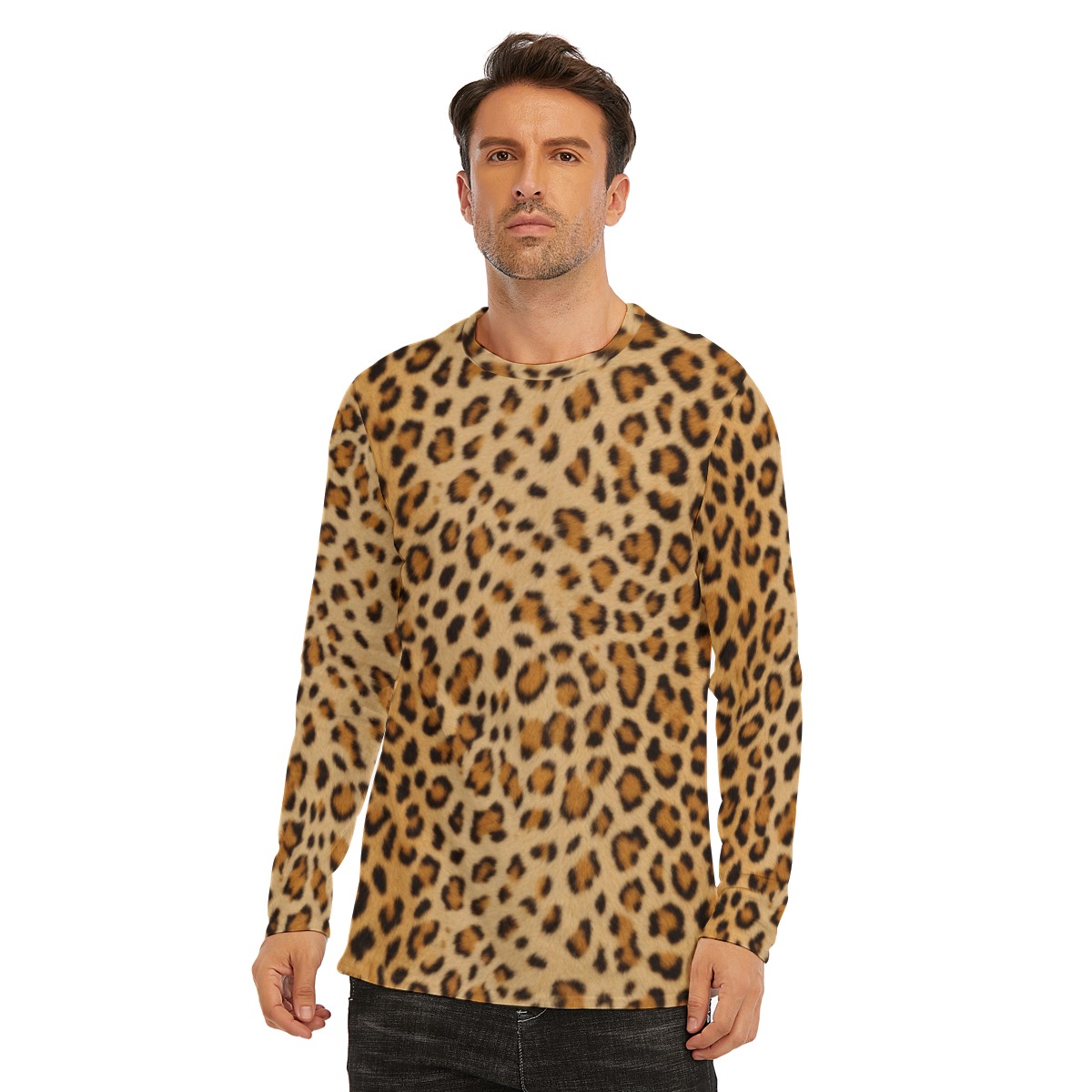 All-Over Print Long Sleeve T-Shirt | 190GSM Cotton (PA7A2)