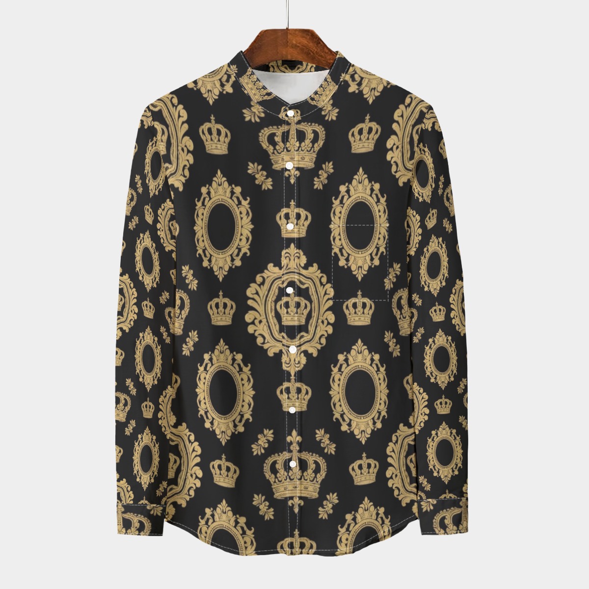 Stand collar shirt