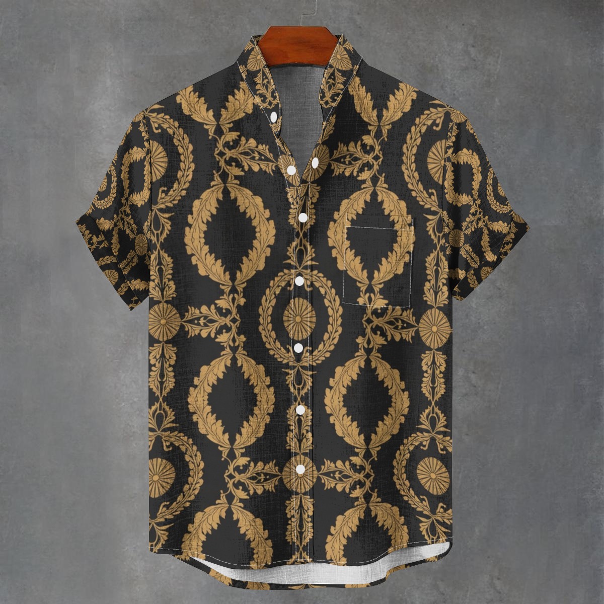 Stand collar shirt