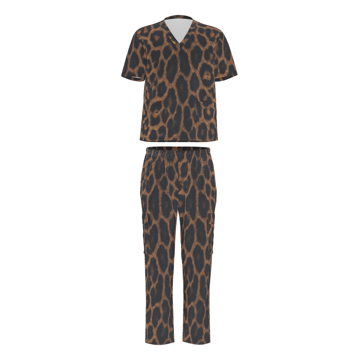 All-Over Print Unisex Scrub Set With Six Pocket (PA68W)