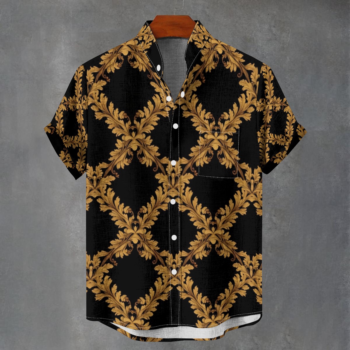 Stand collar shirt