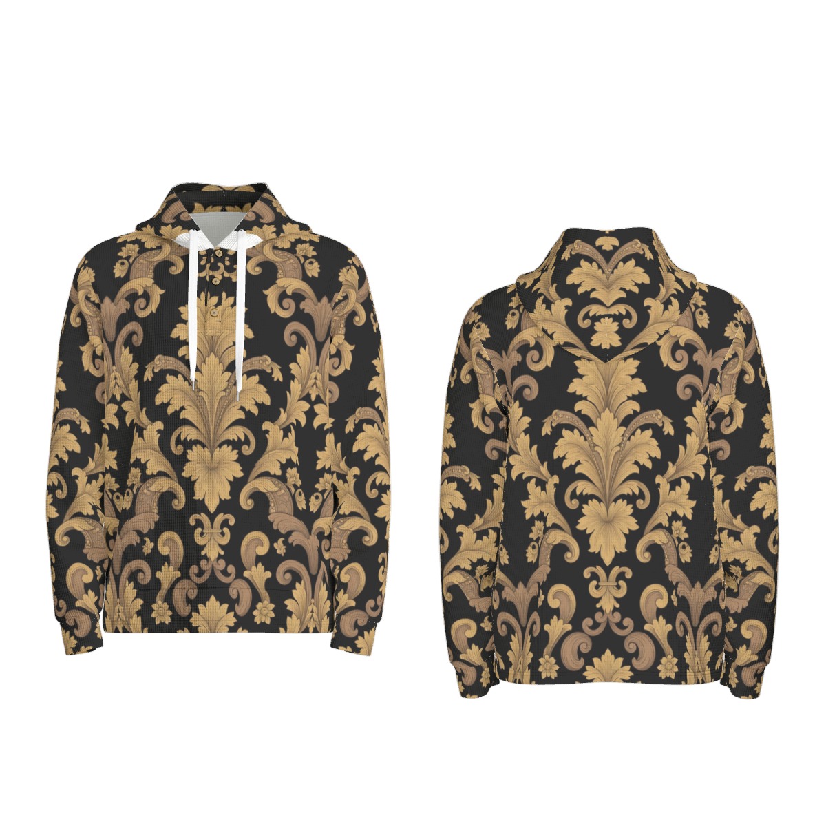 Half-button hoodie