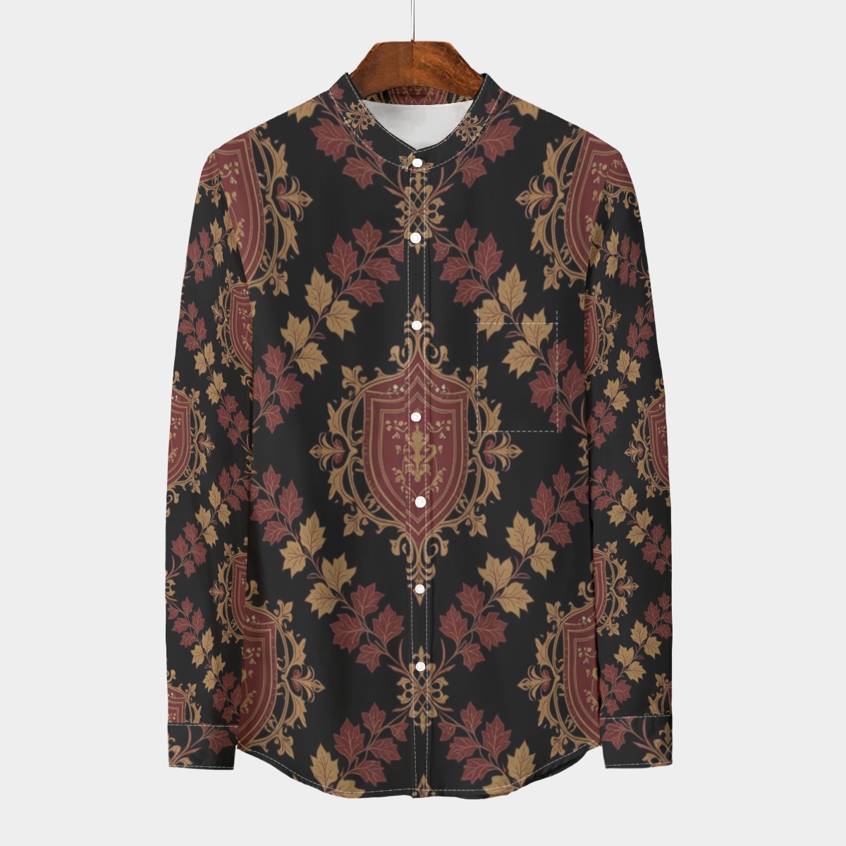 Stand collar shirt