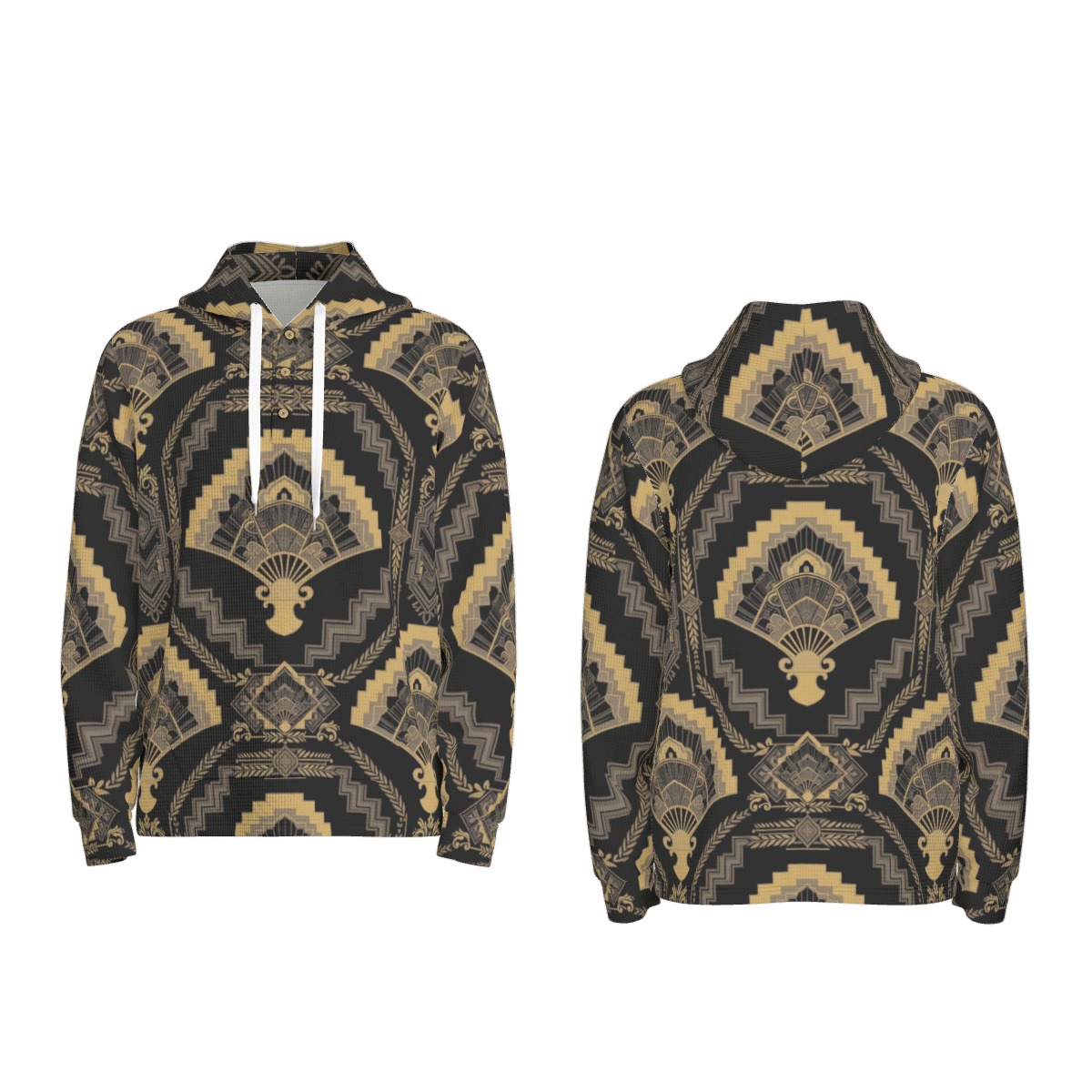 Half-button hoodie