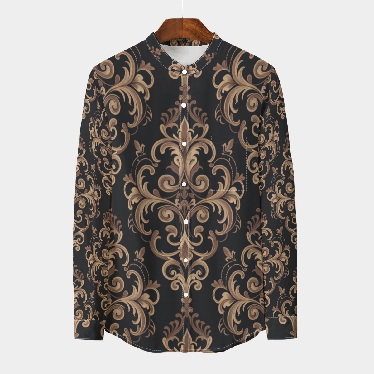 Stand collar shirt