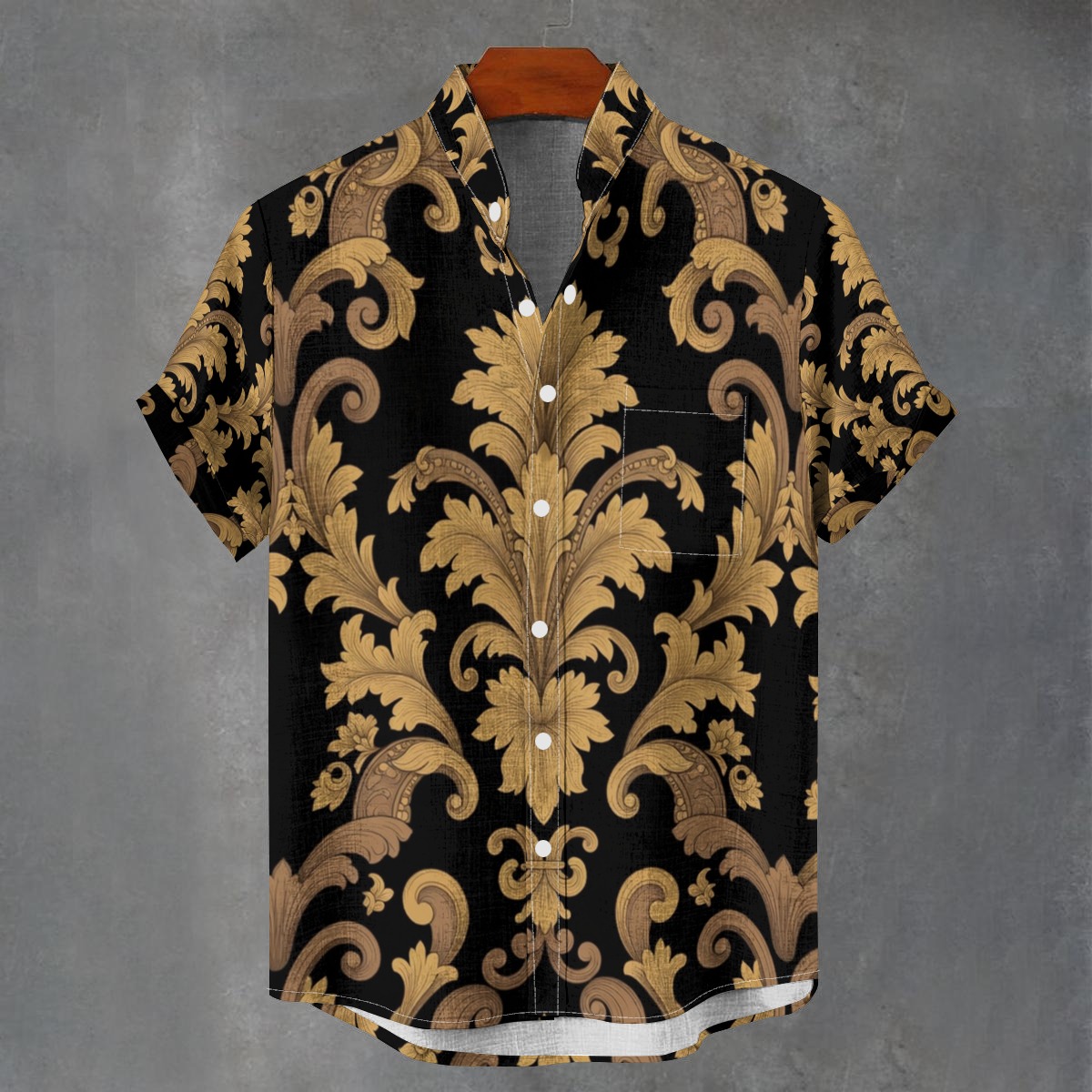 Stand collar shirt