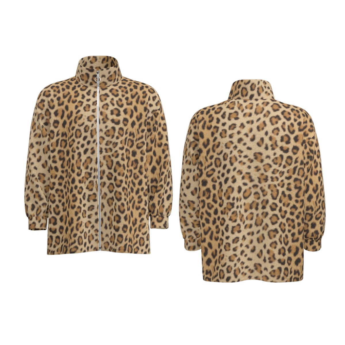 All-Over Print Unisex Stand Collar Zipped Jacket (PA7C1)