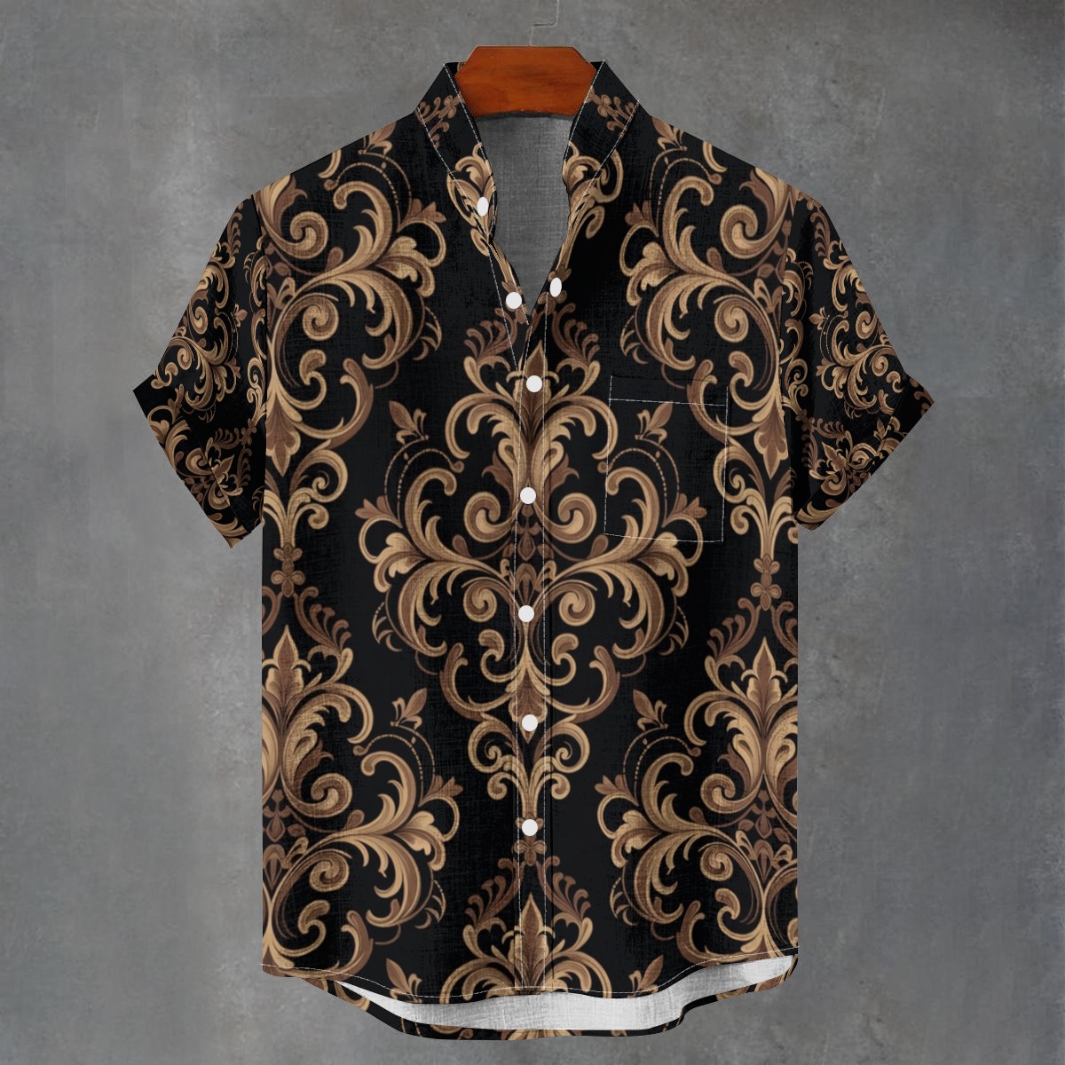 Stand collar shirt