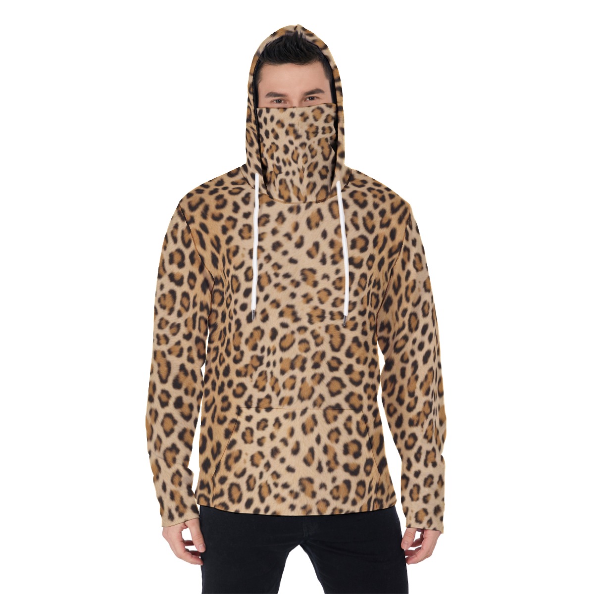 Hoodie with mask, fleece