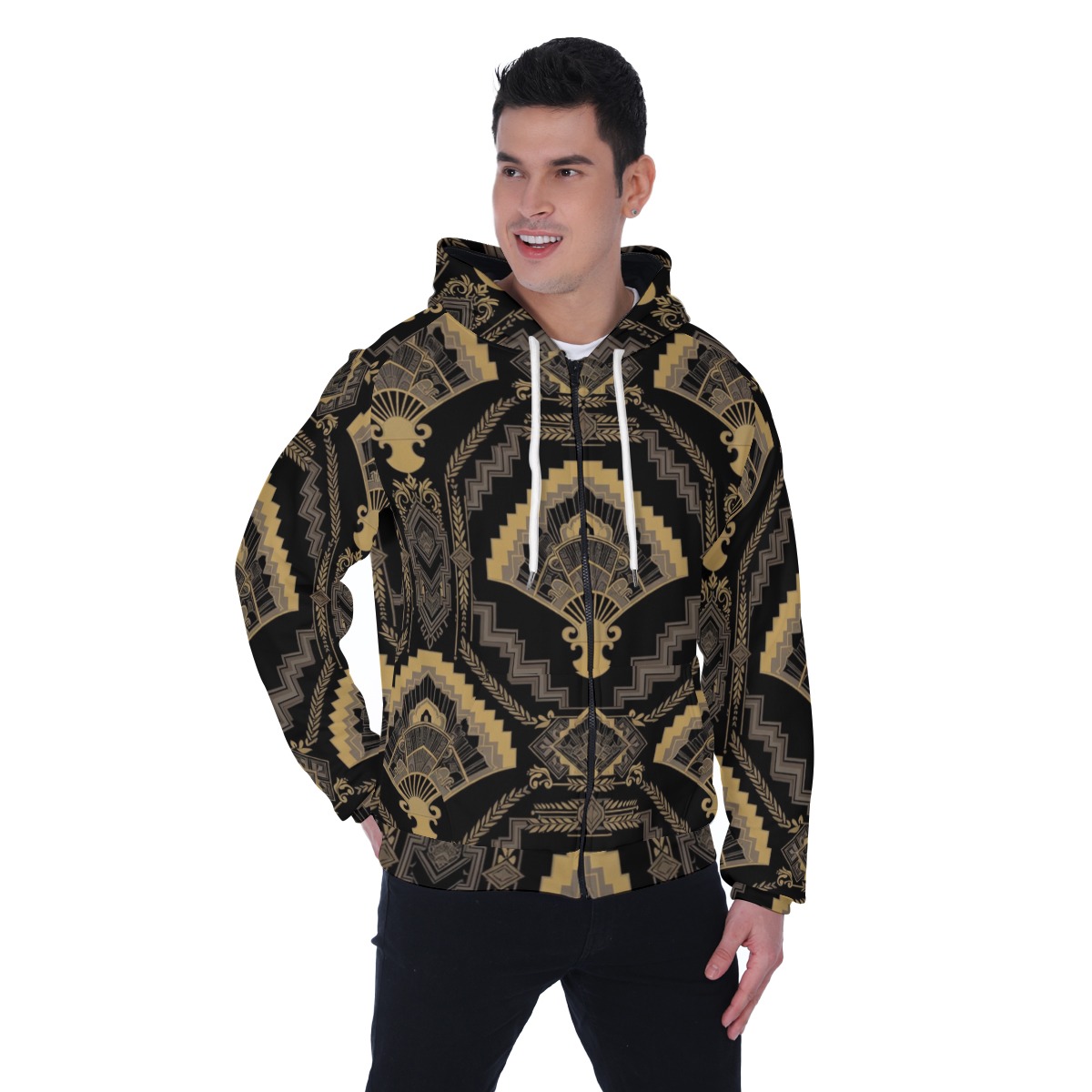Raglan hoodie, fleece