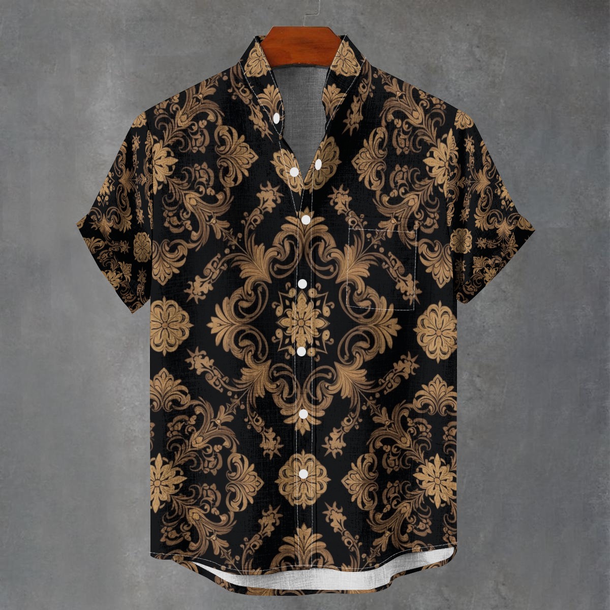 Stand collar shirt