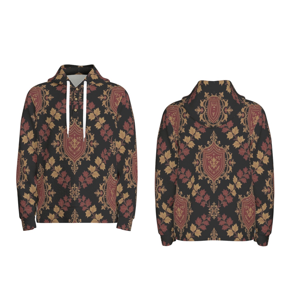 Half-button hoodie