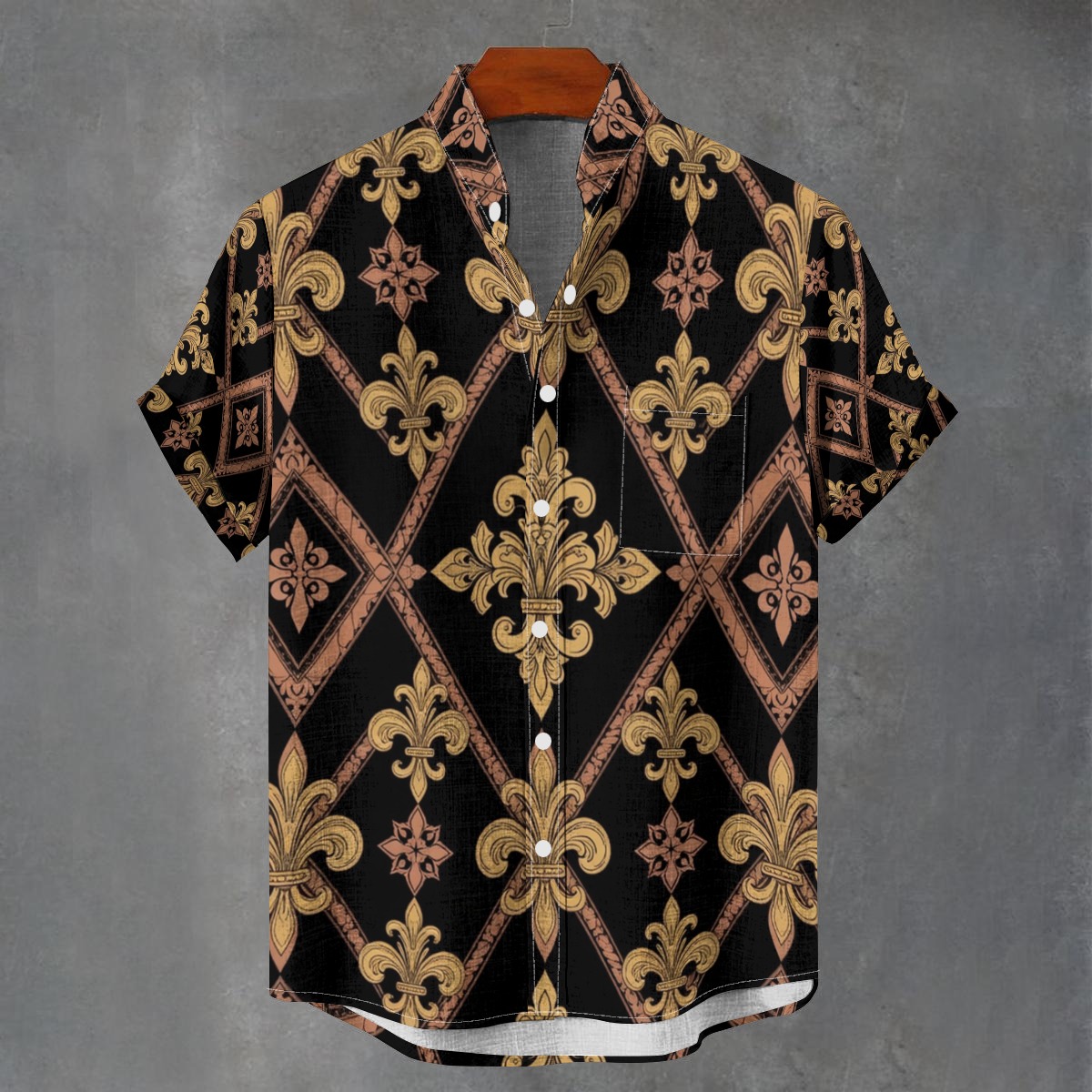 Stand collar shirt