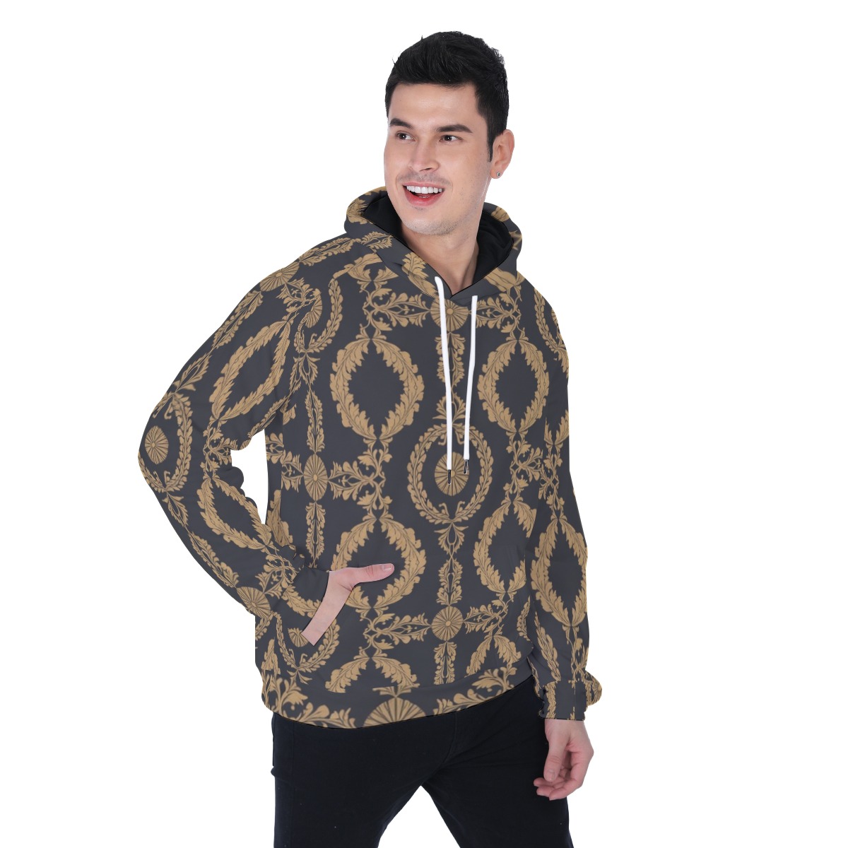 Raglan hoodie, fleece