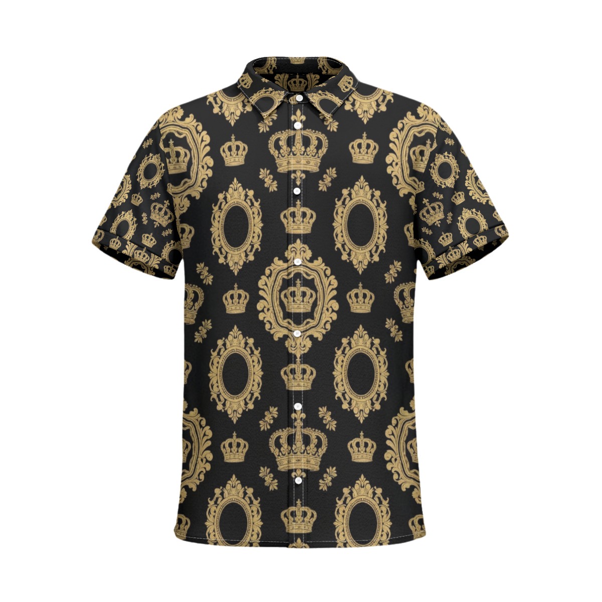 All-Over PrintMen's Business Collared Shirt|115GSM Cotton poplin (PA4K2)