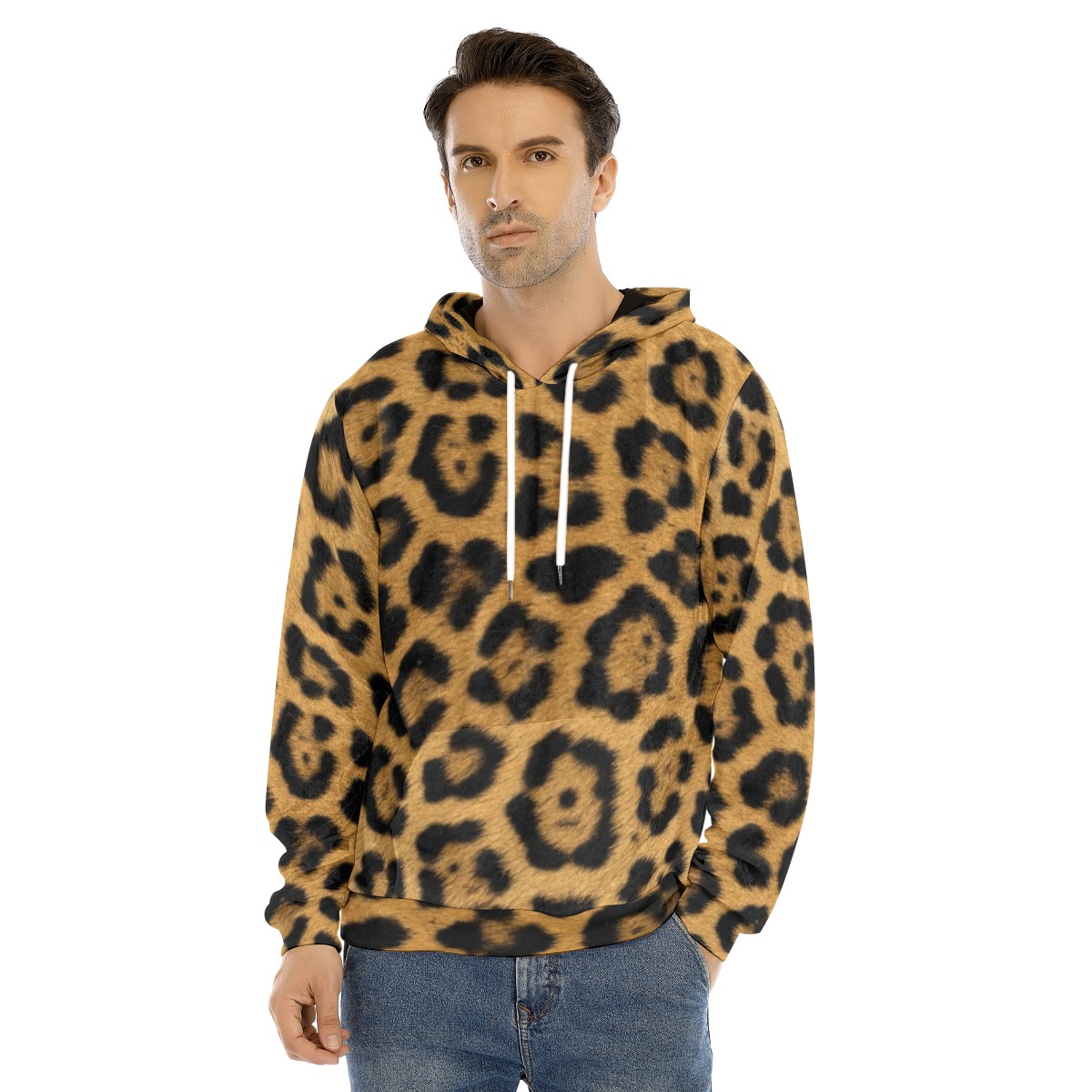 All-Over Print Men's Pullover Hoodie | Velvet (PAD3T)