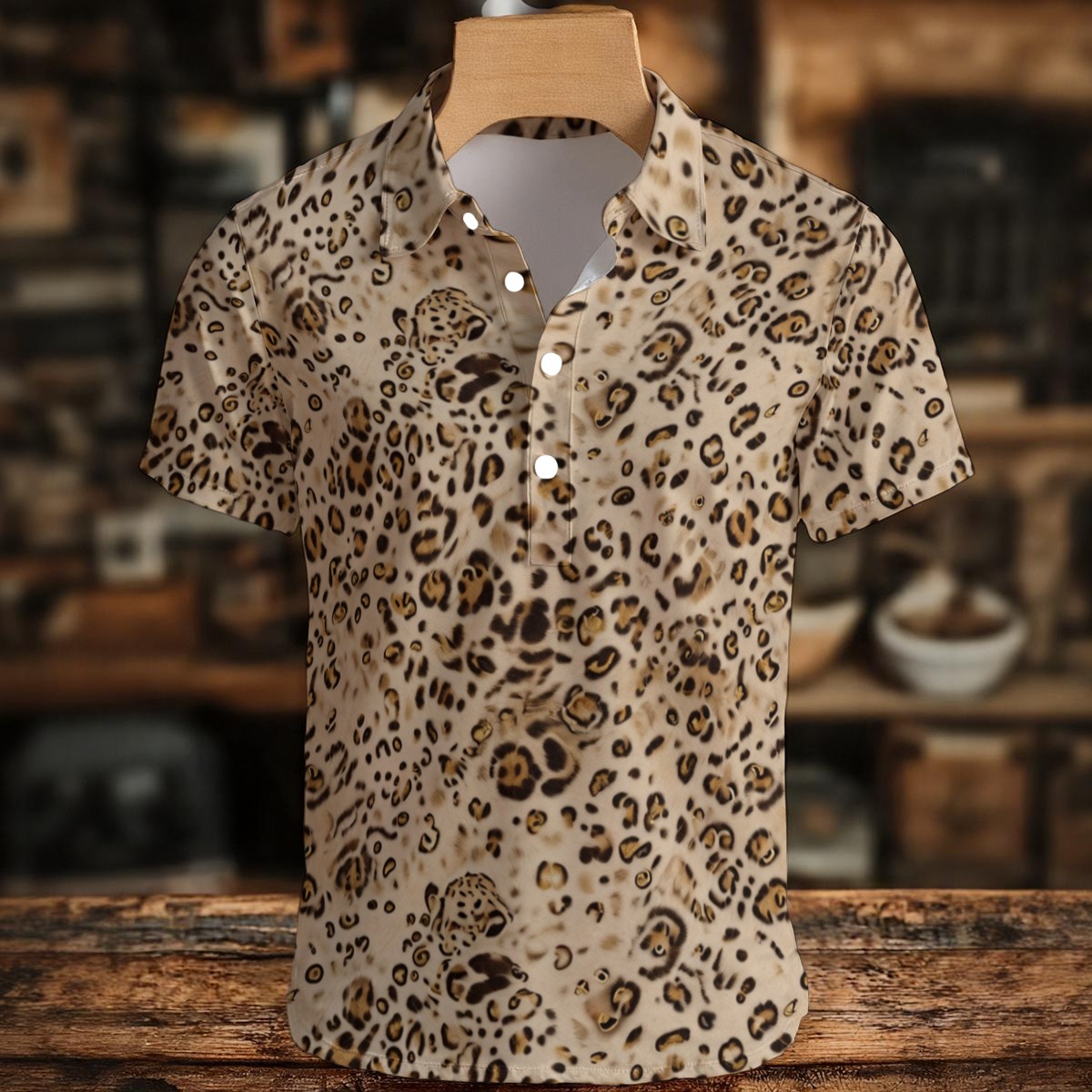 All-Over Print Men's Henley Shirt (PAH2K)