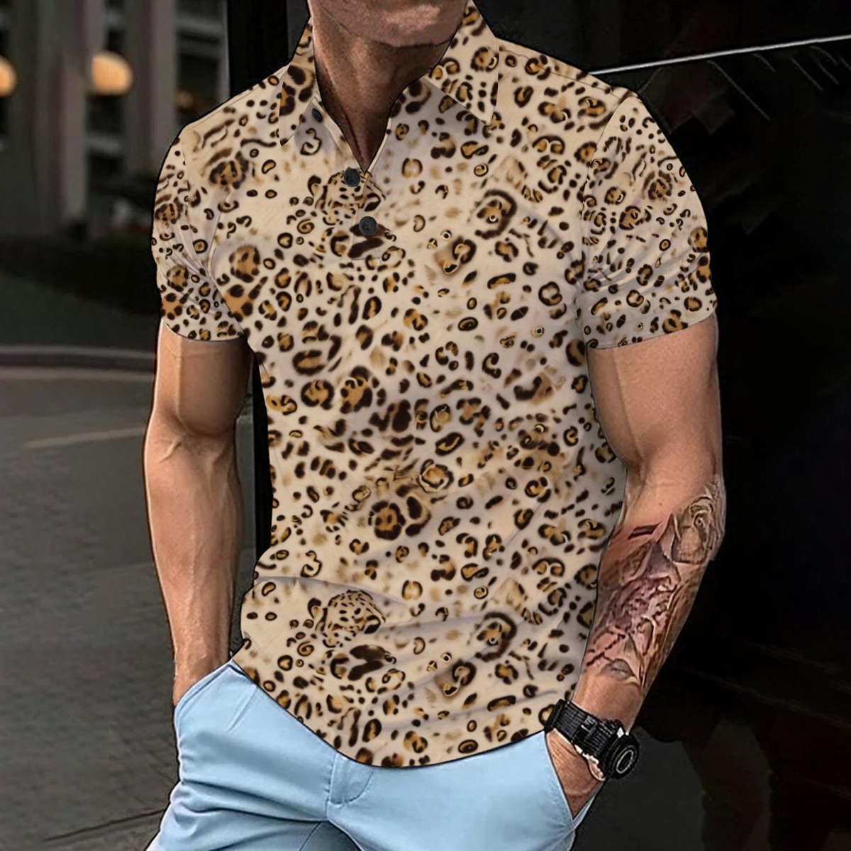 All-Over Print Men’s Basic Polo Shirt (PAH2P)