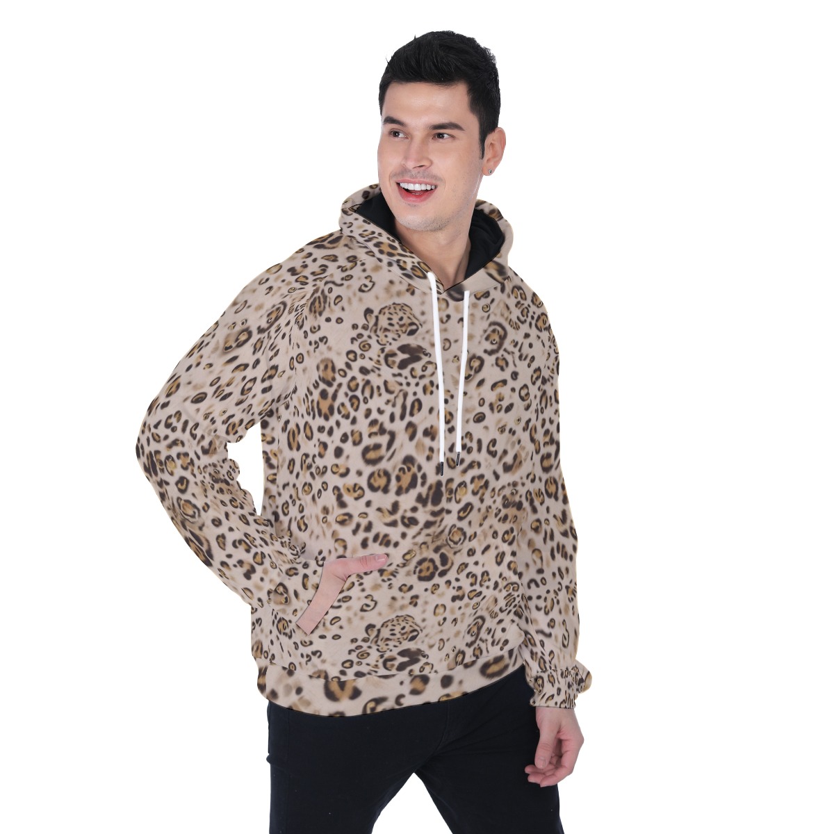All-Over Print Men's Heavy Fleece Raglan Hoodie (PAH25)