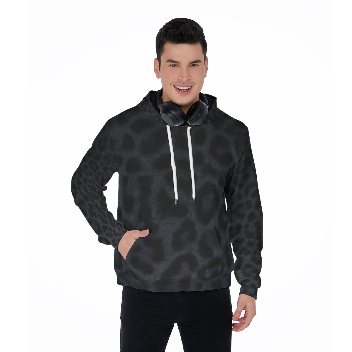 All-Over Print Men's Mirco Fleece Hoodie (PAEUL)