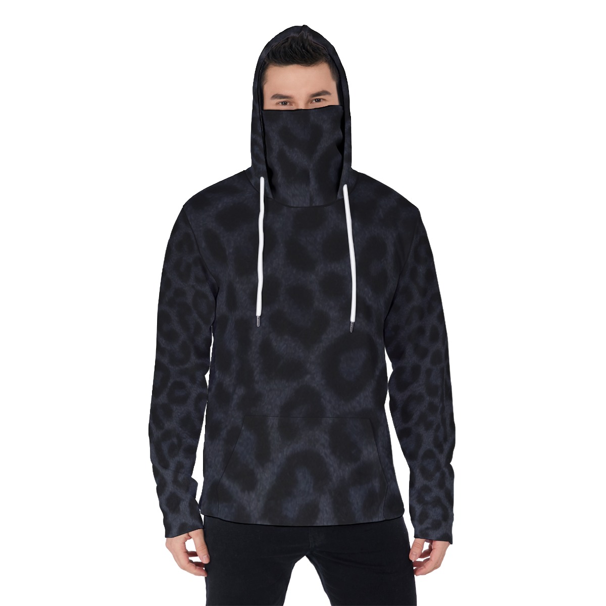 All-Over Print Men's Heavy Fleece Hoodie With Mask (PAEUR)