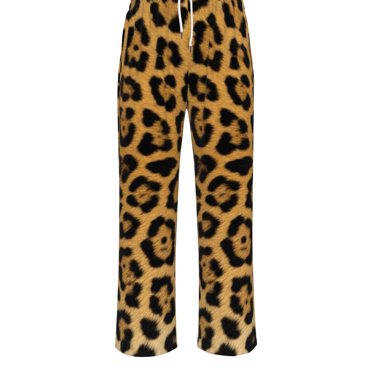 All-Over Print Unisex Knitted Fleece Wide Leg Pants (PAD8G)