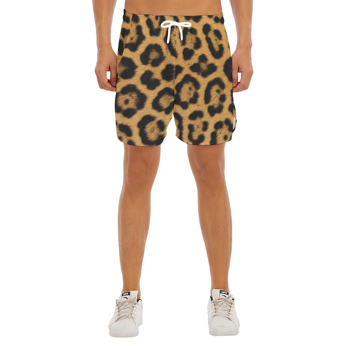 All-Over Print Men's Side Split Running Sport Shorts (PAD8B)