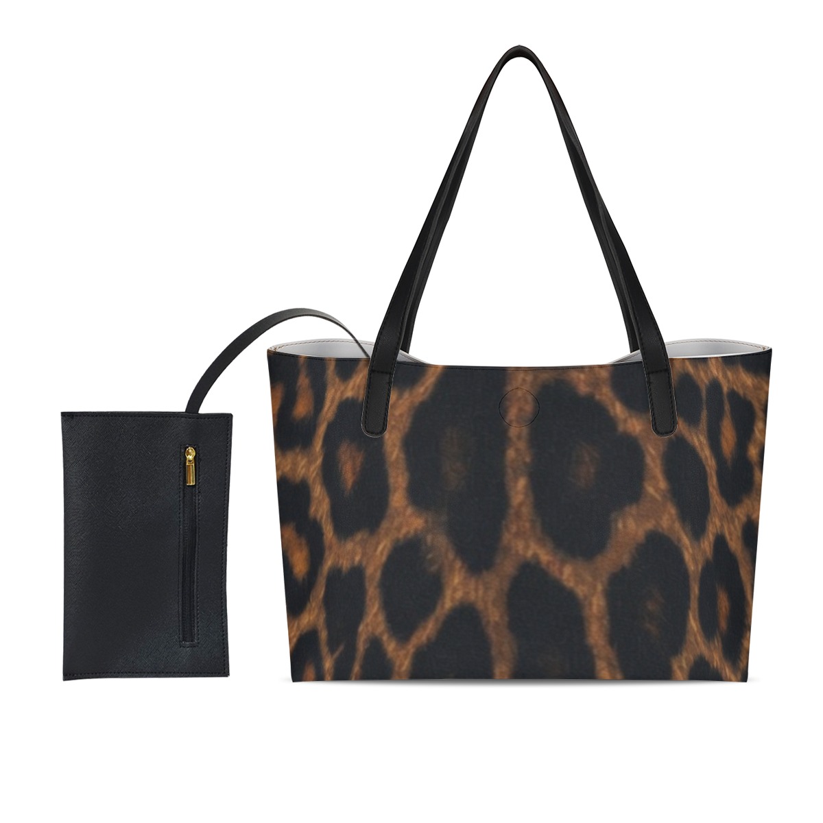 Shopper with pouch
