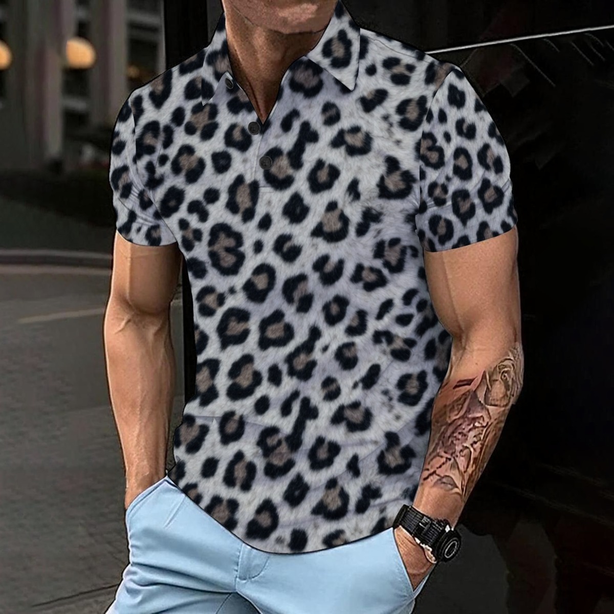 All-Over Print Men’s Basic Polo Shirt (PAGEW)