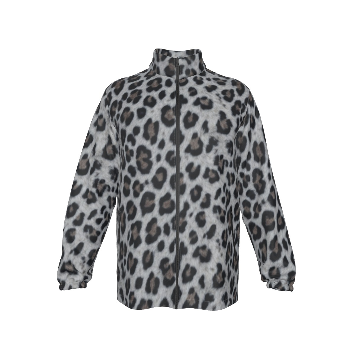 All-Over Print Men's Stand-up Collar Zip-up Windproof Jacket (PAGGT)