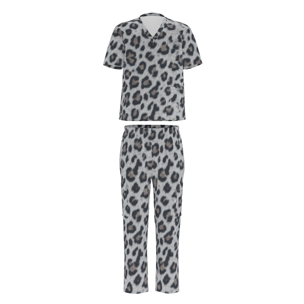 All-Over Print Unisex Scrub Set With Six Pocket (PAGHU)