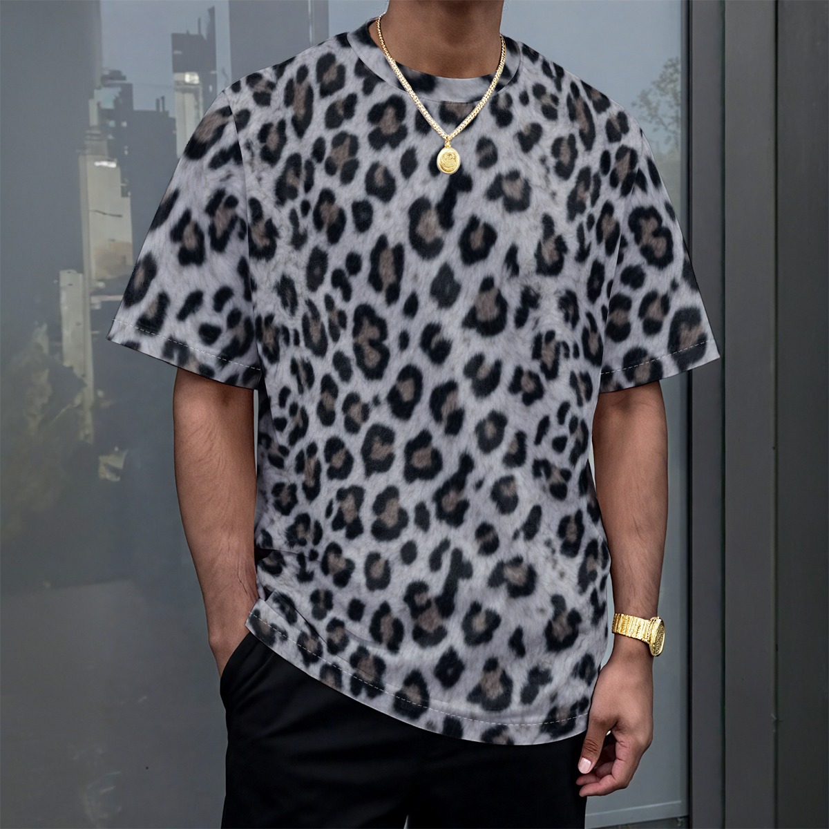 All-Over Print Unisex Drop-shoulder T-shirt|180GSM (PAGEX)