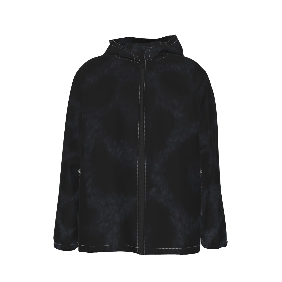 All-Over Print Men's Hooded Zipper Windproof Jacket (PAEX7)