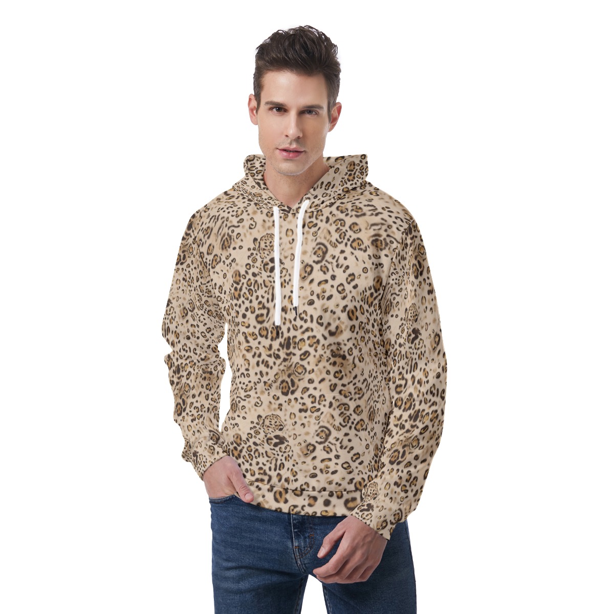 All-Over Print Men's Hoodie With Double-side Print Hood (PAH29)