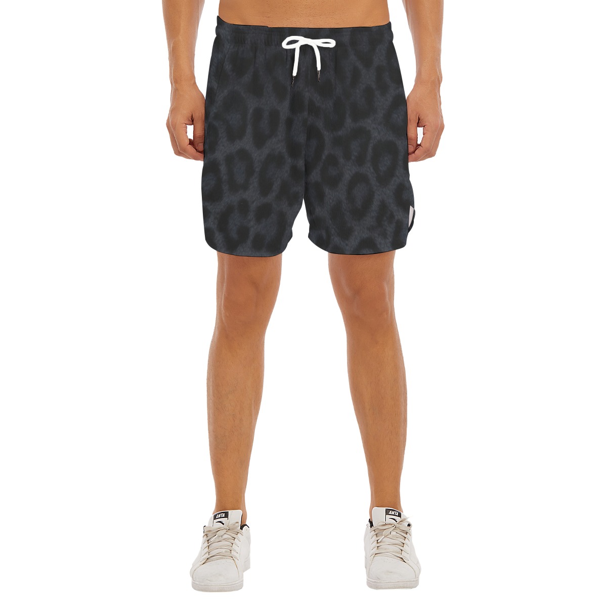 All-Over Print Men's Side Split Running Sport Shorts (PAEY9)