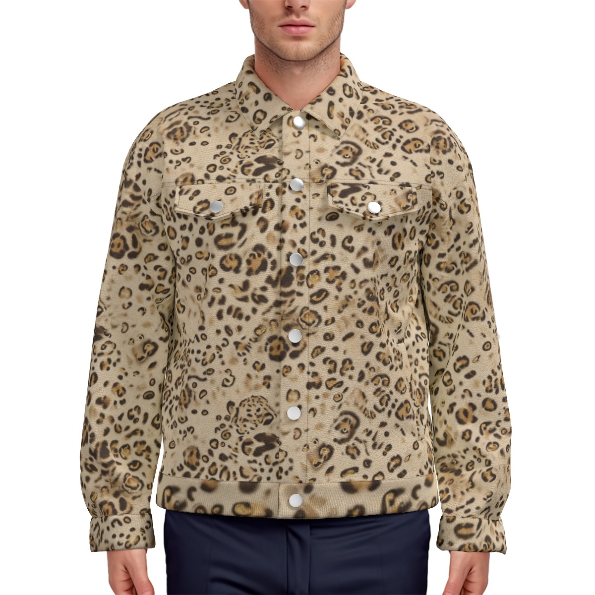 All-Over Print Unisex Lapel Jacket | 245GSM Cotton (PAH4T)