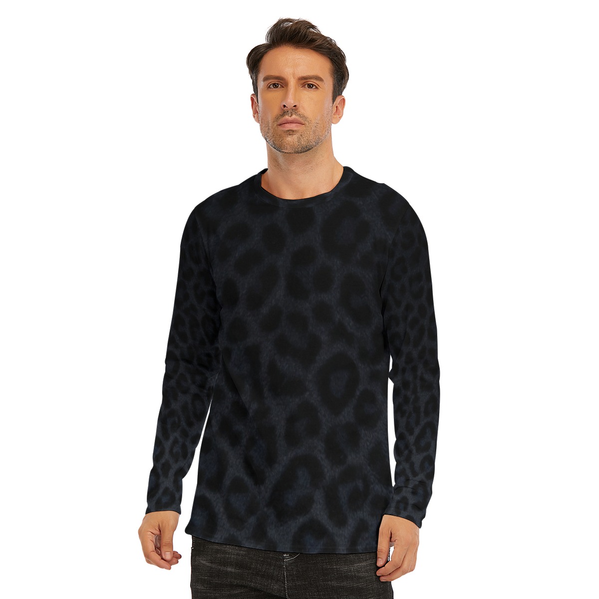 All-Over Print Long Sleeve T-Shirt | 190GSM Cotton (PAEUZ)
