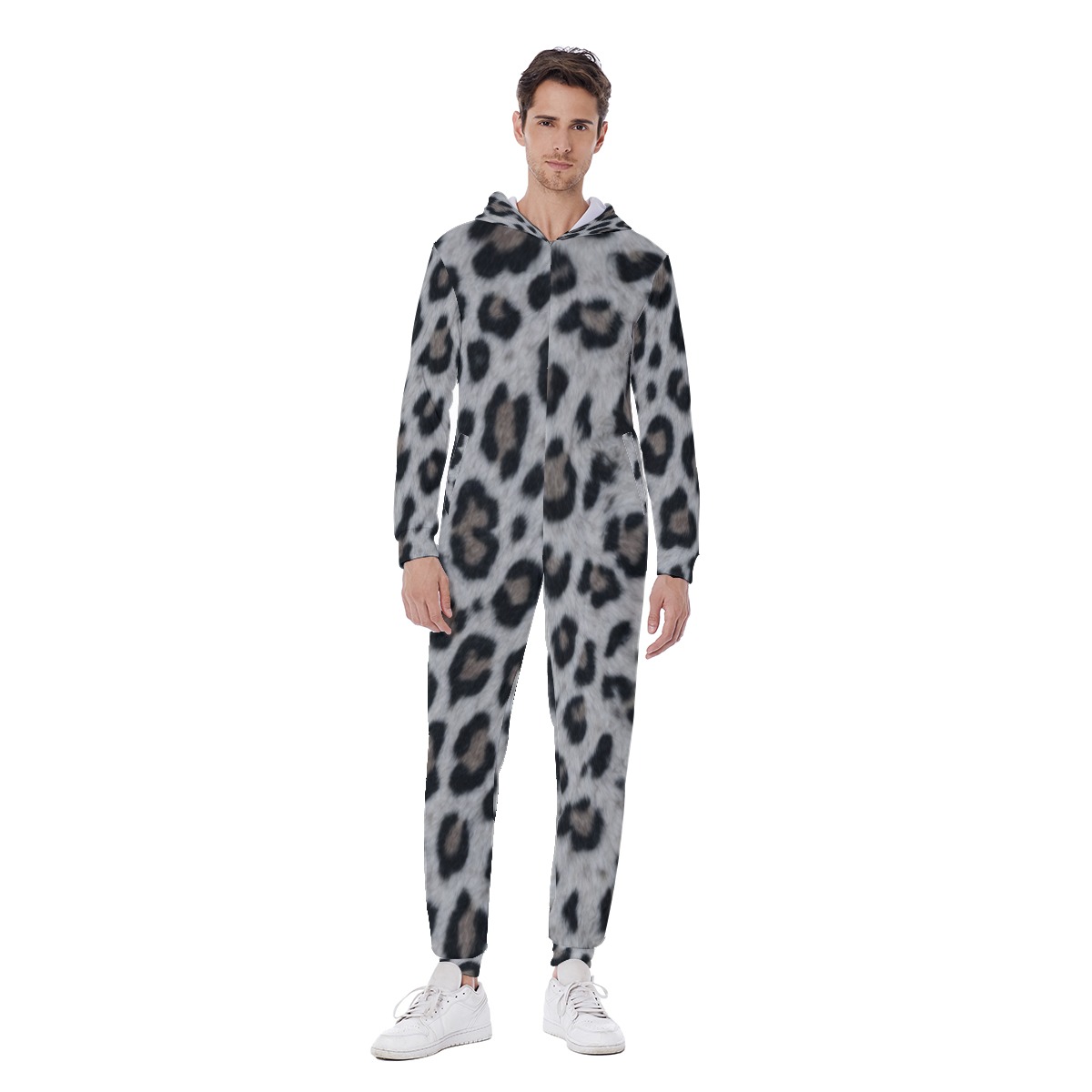 All-Over Print Men's Hooded Jumpsuit (PAGJ2)