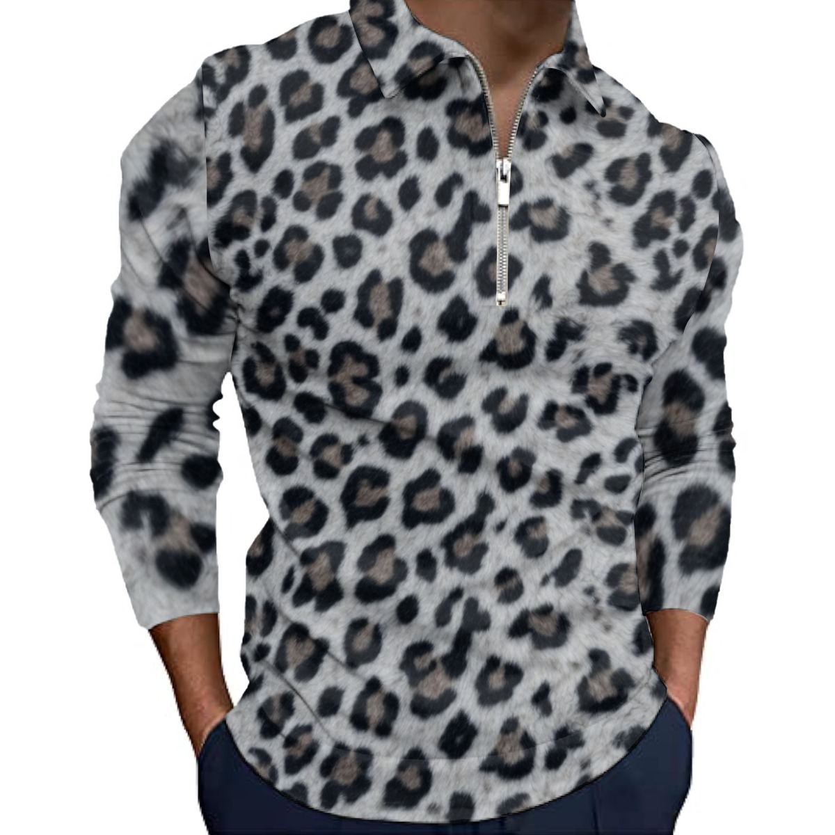All-Over Print Men’s Quarter Zip Pullover Sweatshirt (PAGFH)