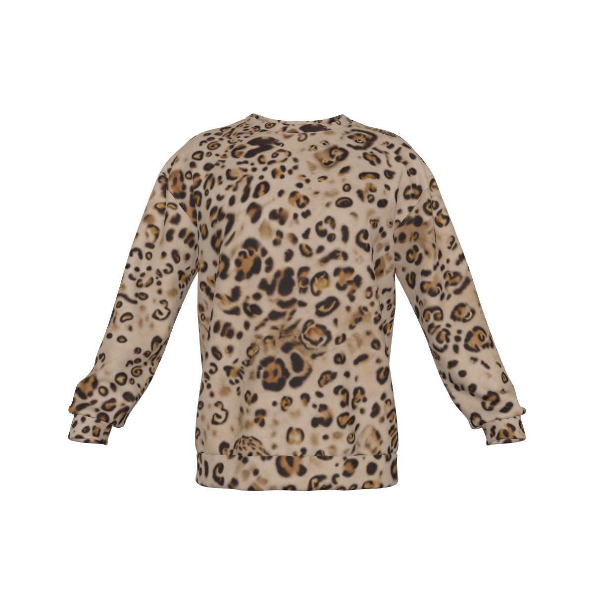All-Over Print Men's Drop Shoulder Round Neck Long-Sleeved Sweatshirt (PAH3E)